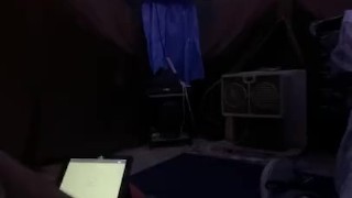 my cock got hard editing so i jerked off to myself and cum on my feet