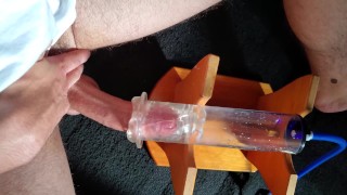 Cock sucking machine feels amazing intense orgasm