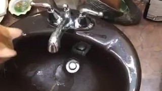 Piss in sink