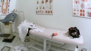 Slutty German Gets A Fingering At The Doctor's