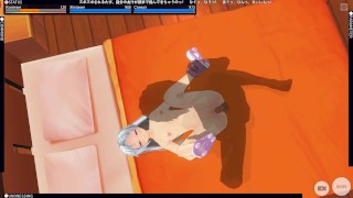 3D HENTAI fucked stepsister in the bedroom