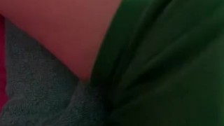 ASMR wet pussy, cumming in my boyfriend’s undies