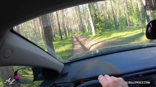 Taxi Driver Picked Up Girl on a Forest Road Took her to the River and Fucked Her Outdoors