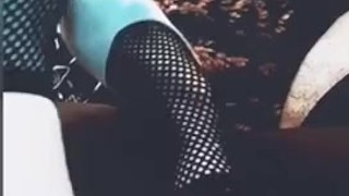 Just showing off my high heels!