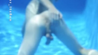 OMG TIKTOK!!!! CUM take a swim with this skinny dipping 18 YEAR OLD TWINK BOY!!!!