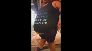 Superchub playing with his BIG Belly