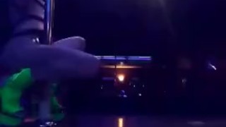 Dancing at the strip club