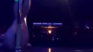 Dancing at the strip club