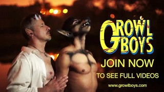 GrowlBoys - Teen boy fucked as furry voyeur roommate jacks