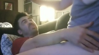 Reaching for Pleasure; Button Cums on Tip's fingers 