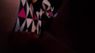 Step-sister making step-brother cum in her mouth