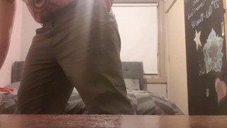 Maxwell Silver flogs himself and jerks off