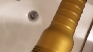 Cumming onto my fleshlight 