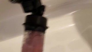 My big dick maxing out a clear fleshlight