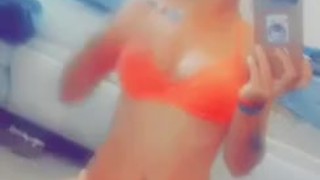 Hot blonde super tease perfect body