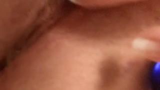 Rubbing My Clit To Orgasm | Shy Pussy Peaking Through Thick Lips
