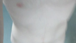 Stripping and wanking in the university hallway and bathroom