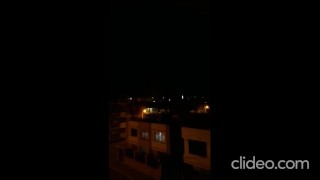 Juegos pirotecnicos de noche Riobamba-Ecuador