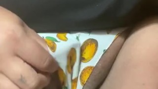 Almost got caught playing with my Peach 