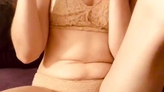 Smoking and showing off my matching panties and Bra 