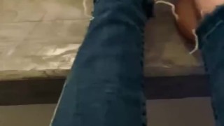 I play with my feet 