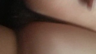 Latina teen shaking ass in bed after fucking