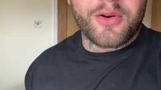 Naughty straight firefighter with big uncut cock