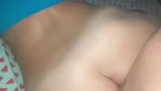 Big booty Latina fucking with sneakers on