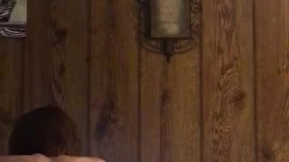 Mature Hot Wife riding young mans cock & soaking him