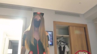 GETTING READY FOR A NAUGHTY NURSE THEMED NIGHT OUT
