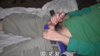 Watching Porn Quarentine Session. Cumshot #9 Angle 2