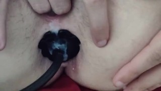 Leaking a creampie from my pussy