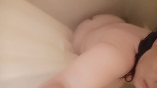 Dildo fuck in the shower solo bbw