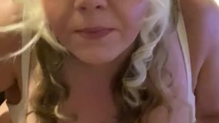 Cute Bbw smoking and shaking/playing with tits!