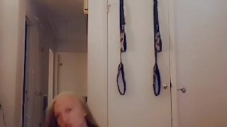 Hot MILF strip tease 