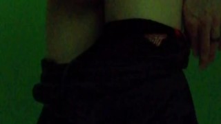 Some fun after swimming: quick wank in a loud changing room