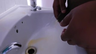 Taking A Messy Piss In My Sink