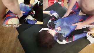 D.Va cosplay sex doll making me cum hard