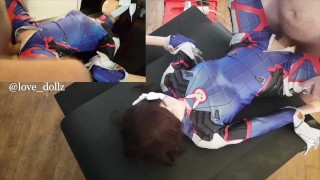 D.Va cosplay sex doll making me cum hard
