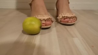 Food crush feet.
