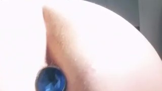 Pretty Buttplug Insertion
