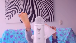 Angie Daniels ASMR with my feet soft sounds