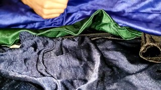 Jerk off through my dazzle pants