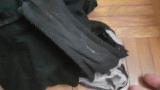 Smell dirty panties in her room on the floor