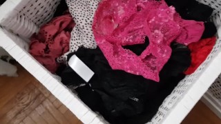 Cum in panty drawer - step sister panties