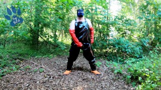 quick outdoor paw off in rubber dungarees