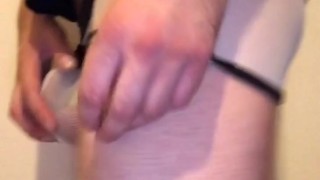 My SnapChat Video' 15 ** TIED UP COCK & BALLS in Slow Motion **