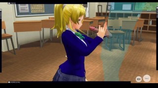[CM3D2] - Love Live hentai, Eli Ayase helps you cum