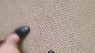 Cumming and small piss. Very public