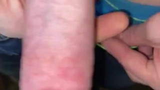 Straight college ginger big hard cock jerking until I cum loud PT1 moaning verbal big cumshot hairy